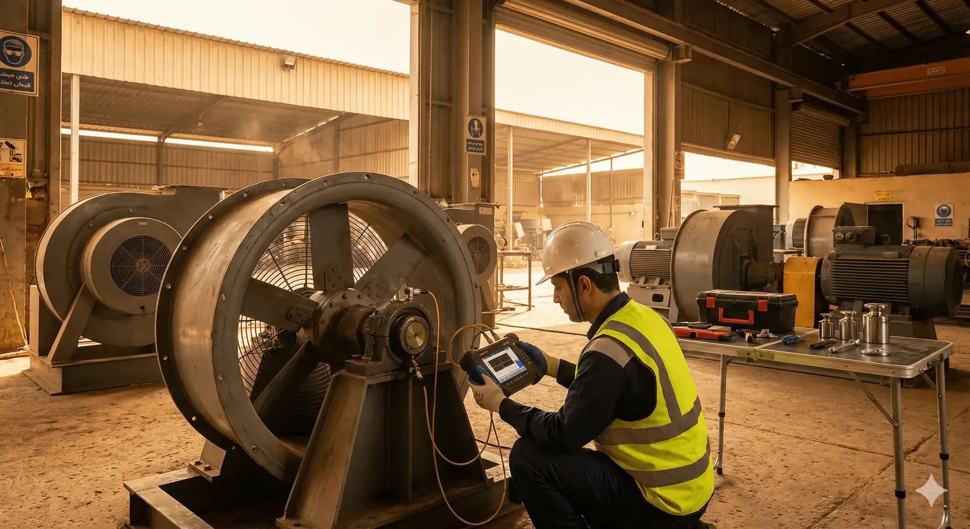 بالانس صنعتی در محل